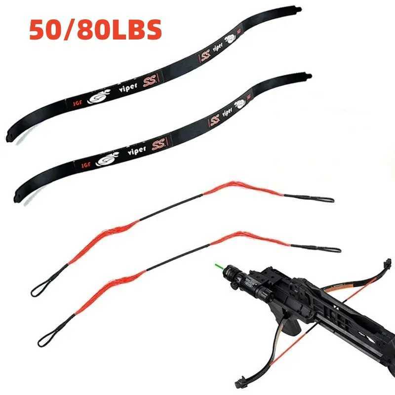 50/200 pound assassin venomous snake bow blade powerful zombie hunter venomous snake reverse bow charcoal fiber cross bow bobcat universal accessory W
