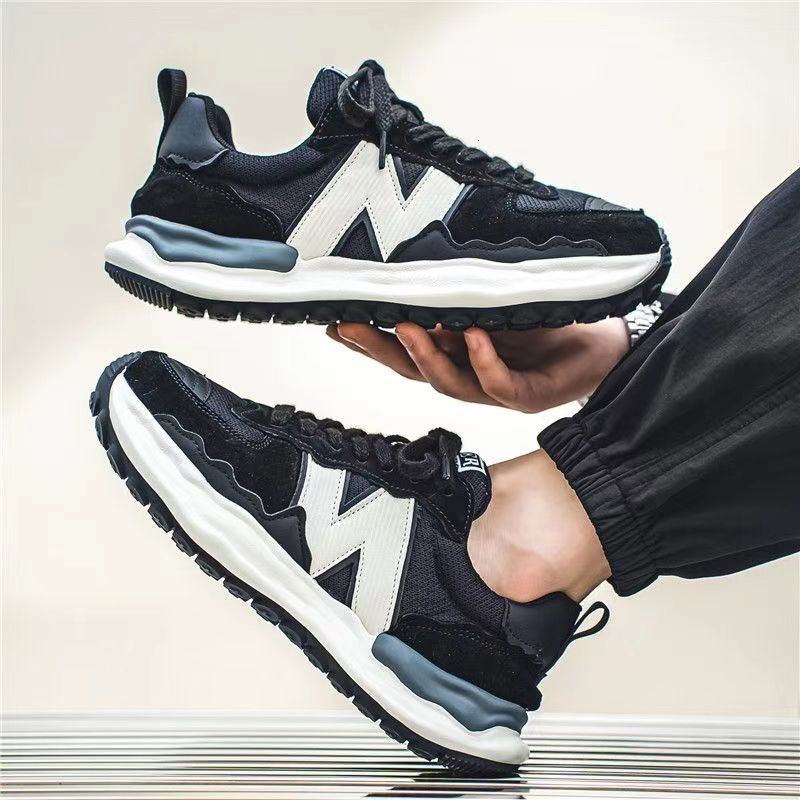 Men's Casual Wear-Resistant Non-slip Breathable Fashion Comfortable Outdoor Platform Round Toe Shoes Spring Autumn Main Ddmymarket