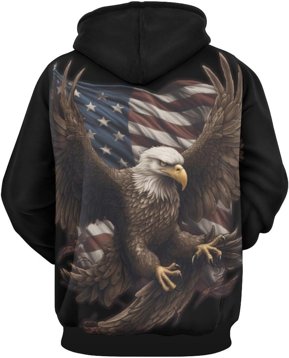 Hoodie for Mens Womens Mens Patriotic American Flag Sweatshirt Retro Skeleton Autumn Winter Long Sleeve Pullover Hoodies Graphic Hoodies sweatshirt