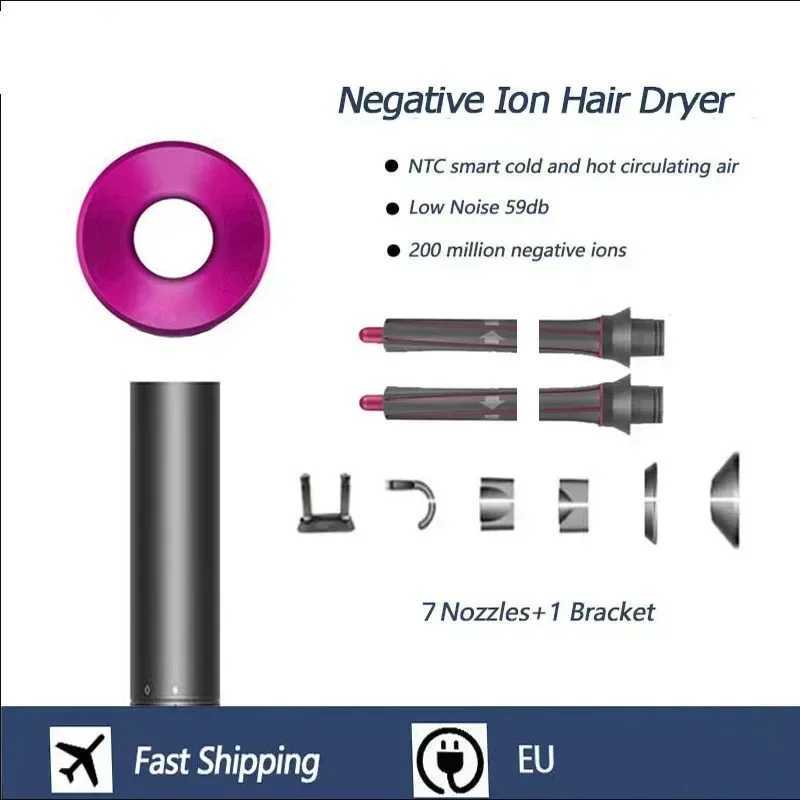 2.7m Professinal Leafless Hair Dryer Negative Lon Hair Care Quick Home Powerful Hairdryer Constant 200 Million Anion Blow DryerXJ241021
