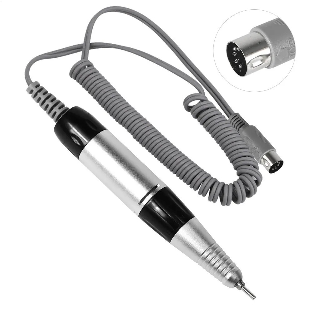 Electric nail drill pen handle file polishing and grinding machine handle manual tool 5-pin plug nail drill accessories 241007