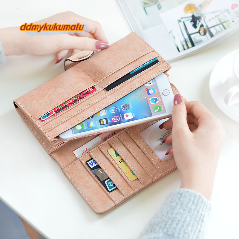 Long Women's Wallet European and American Retro Large Capacity Women's Zipper Handbag H6.26#25 ddmykukumalu