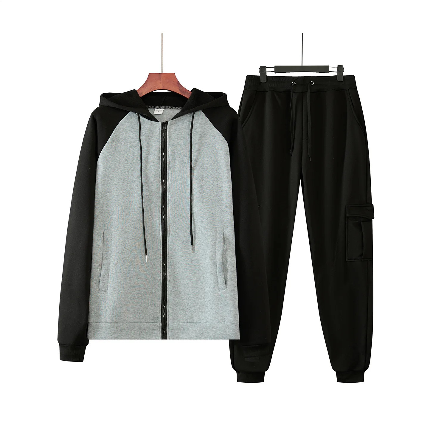 Long Sleeve Hoodie Set Mens and Womens Sportswear Fashion Couples 241007