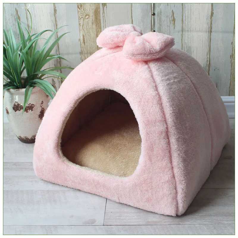 Winter Warmth House Mattress Detachable Dog Basket Soft and Comfortable Kitten Sleeping Pet Nest Cat Products X241007
