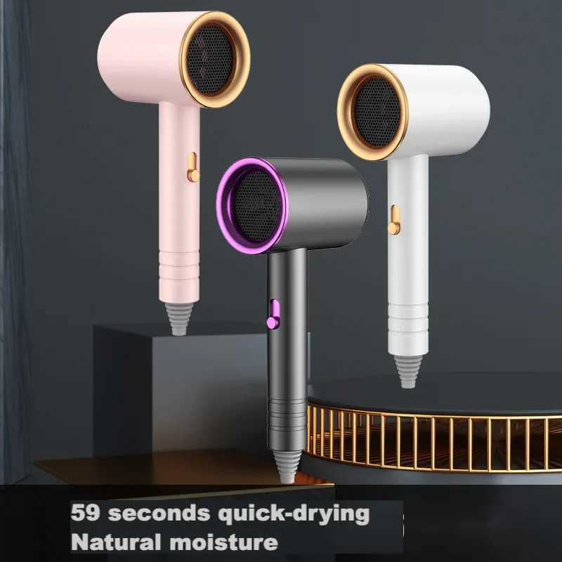 Household Safe Hair Dryer 110V~240V International Voltage Electric Hair Brush Turbocharged High Wind Power Low Noise DryerXJ241021
