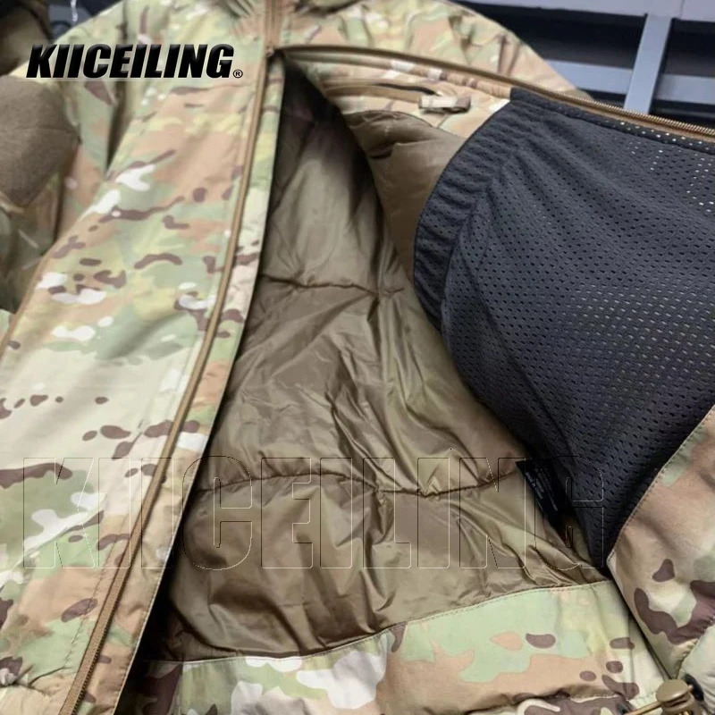 KIICEIG L7 Bomber Tactical Jackets For Men With Hood Winter Warm Waterproof Windbreakers Male Down Parkas Women Coats