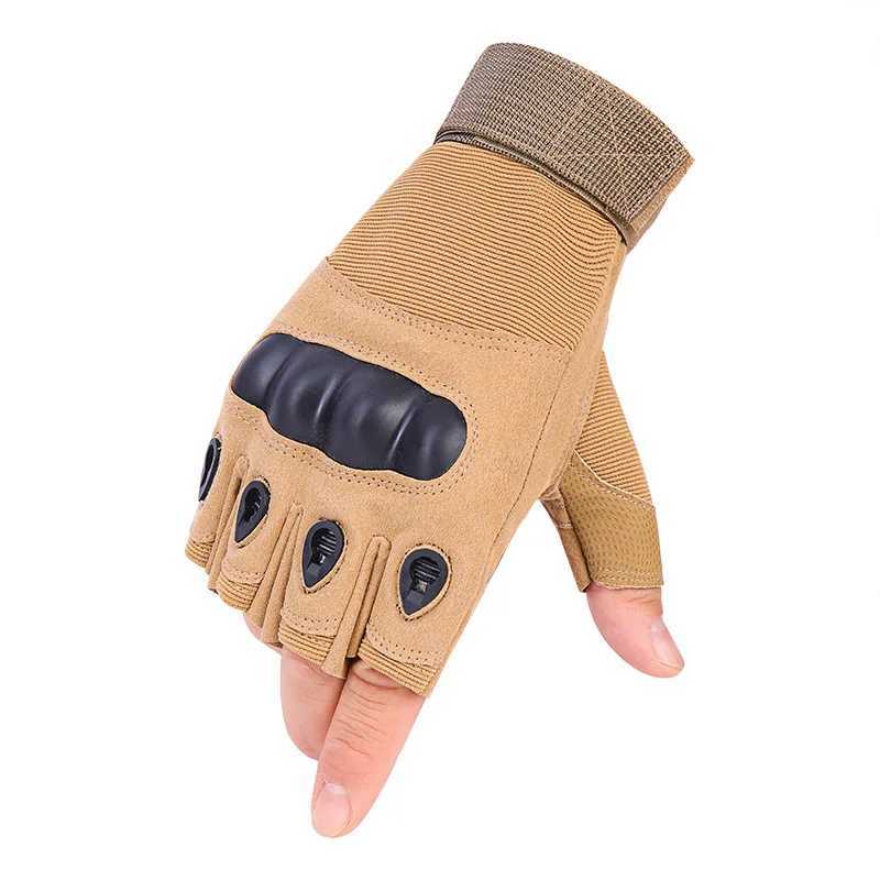 Half finger full finger gloves mens hard shell outdoor sports cycling gloves fitness training protective tactical gloves CL241008