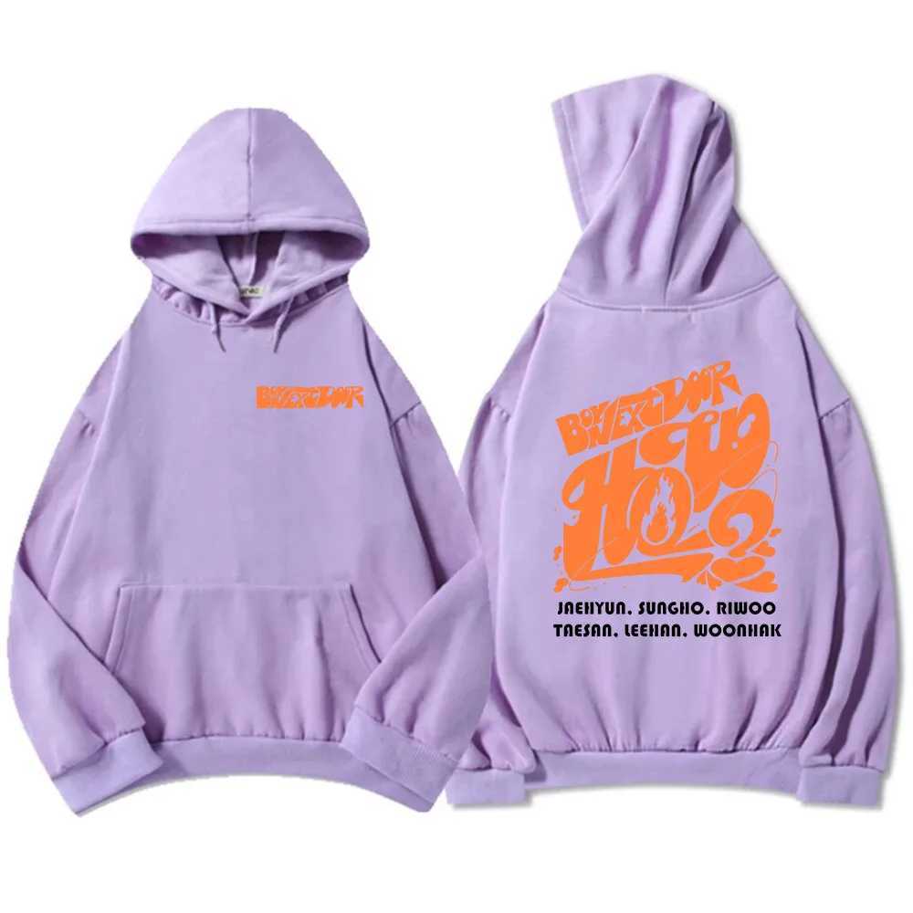 Men's Hoodies Sweatshirts Winter Clothing BOYNEXTDOOR Boys Band Sweatshirts Fashion Graphic Printing Sudadera Ropa Hombre Long Slve Hooded Pullov