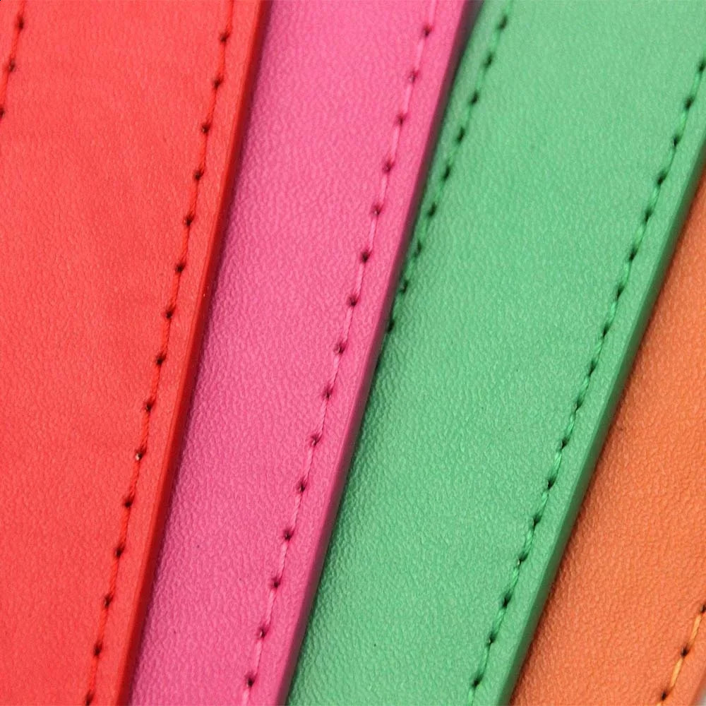 Solid Color Leather Dog Collar Adjustable Cat Necklace Puppy Neck Strap Suitable For Medium And Small Dogs Pet Supplies XS-XL 241007