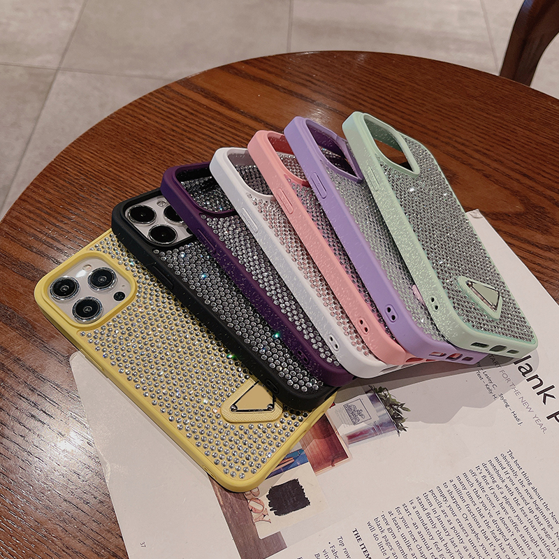 Phone Glitter For iPhone 16 Pro Max 14 13 12 11 15 Plus Phonecase Designer Bg Sparkg Rhie Dia Jewelled Crystal Case dhgate