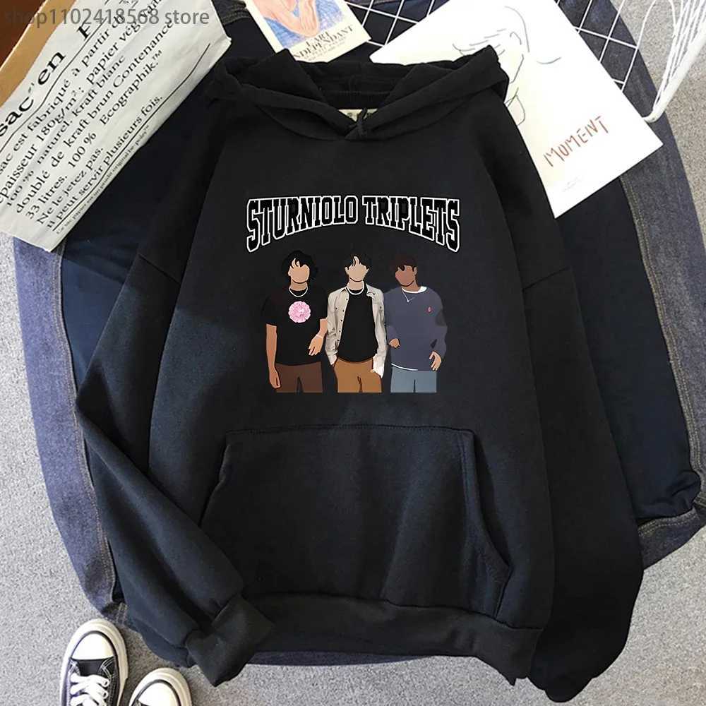 Men's Hoodies Sweatshirts rniolo Triplets Group Hoodie Fashion Music Rapper Graphic Sweatshirt Men Clothing High Strt Strtwear Women Y2k Pullover