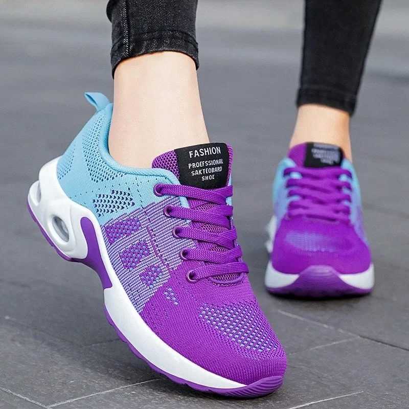 2024 Womens Shoe Network Womens Vulcanized Shoes Breathable Womens Sports Shoes Mixed Color Lace Outdoor Womens Breathable Sports Shoes Y241007