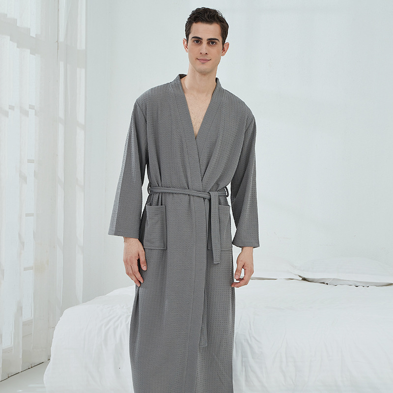 Designer Waffle Saunas, Women's Thin Sleepwear, Long Couple's Home Wear, Hotel Bathrobes, Men's