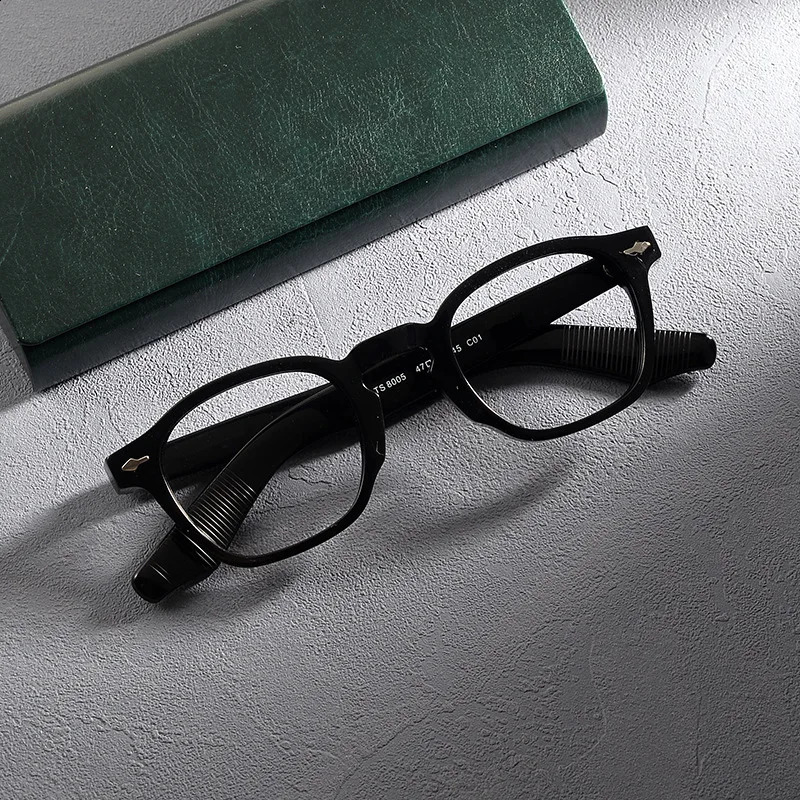 High end Imported Sheet Glasses Frame for Men RetroLarge Face Glasses Frame Myopia Glasses Frame Customizable Myopia Glasses 240925