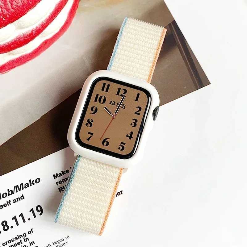 Nylon Ring 49mm 44mm 40mm 45mm 41mm Sport Pride Bracelet for Apple Watch Band Ultra-2 IWatch Strap Series 9 8 se 7 6 5 4 3 W241007
