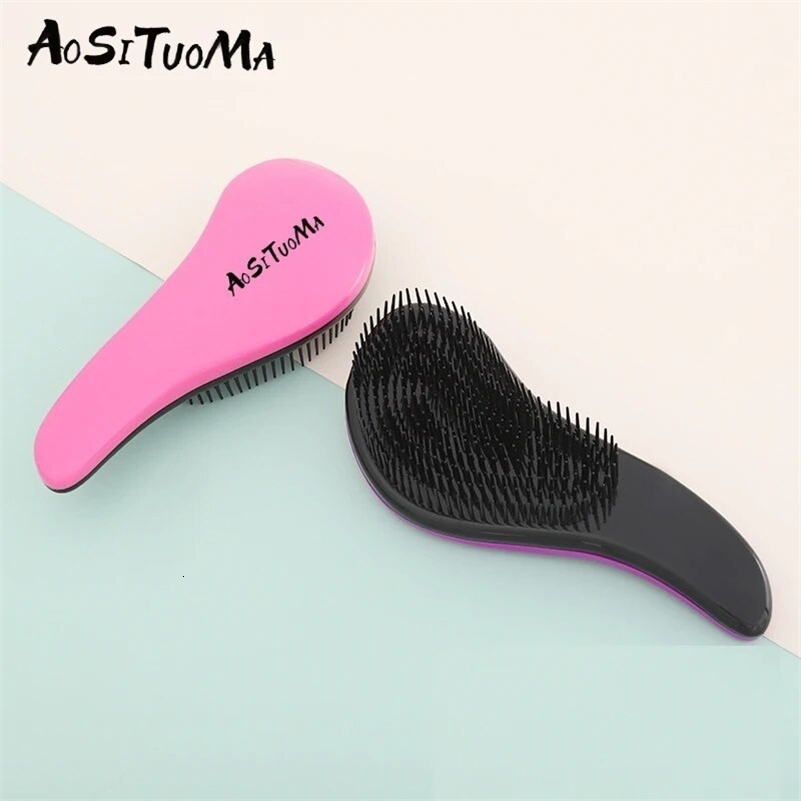 AntiStatic Detangler Hairbrush for Scalp Massage and Travel Perfect Dry Wet Hair Antiknotting Comb y240911