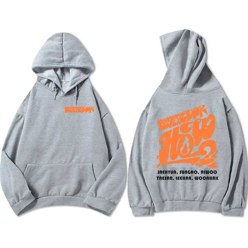 Men's Hoodies Sweatshirts Winter Clothing BOYNEXTDOOR Boys Band Sweatshirts Fashion Graphic Printing Sudadera Ropa Hombre Long Slve Hooded Pullov