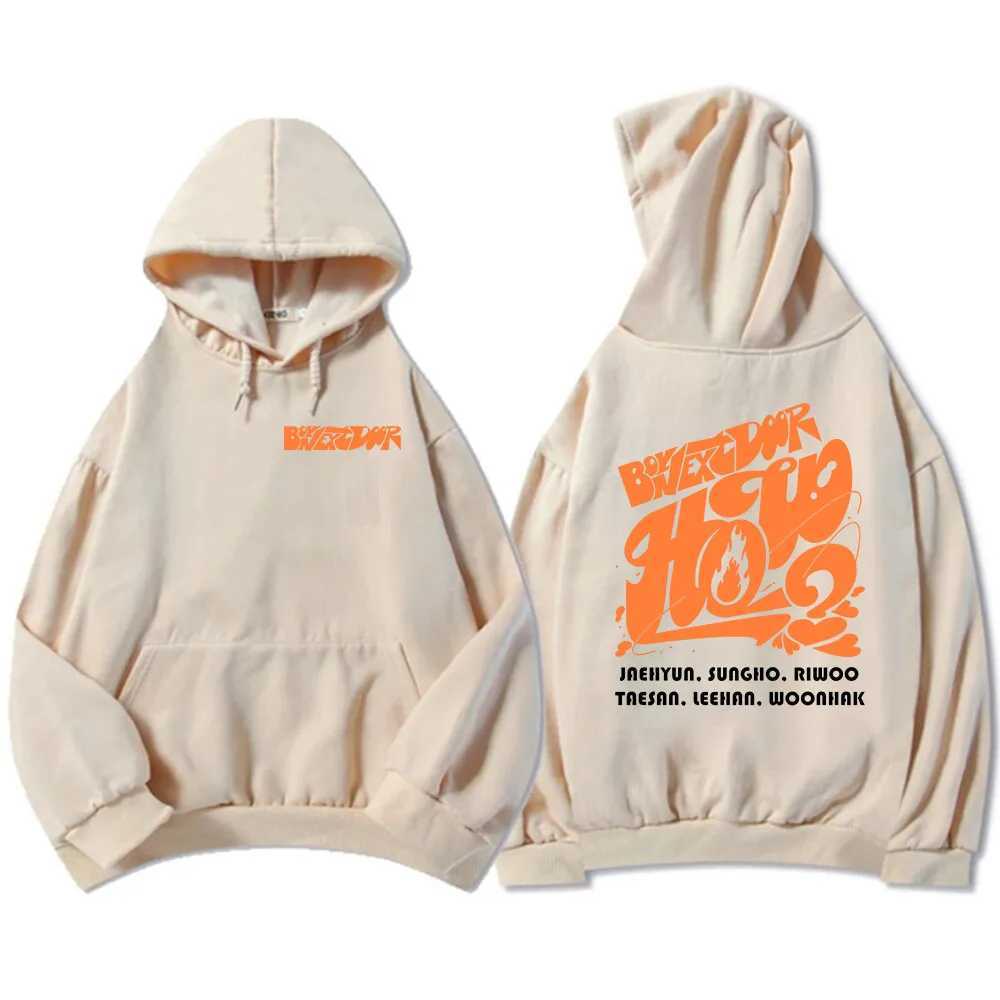 Men's Hoodies Sweatshirts Winter Clothing BOYNEXTDOOR Boys Band Sweatshirts Fashion Graphic Printing Sudadera Ropa Hombre Long Slve Hooded Pullov