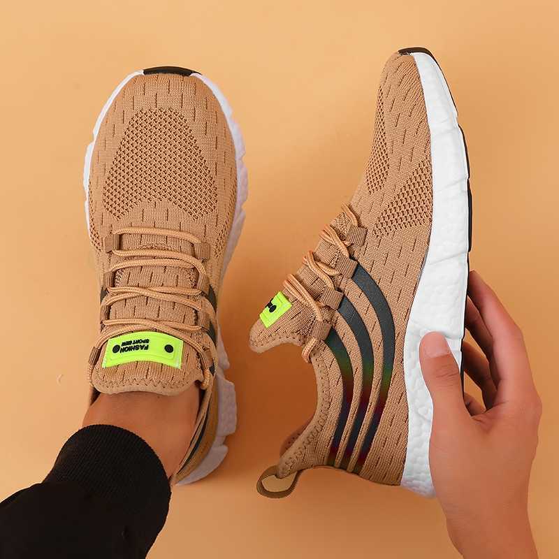 Womens sports shoes comfortable and breathable platform shoes fashionable lace womens casual shoes womens outdoor running sports shoes Y241007