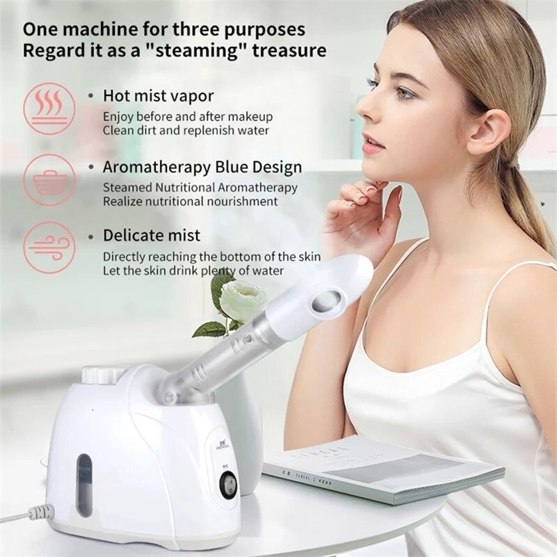 Steamer with Extendable Arm Steaming Warm Mist Humidifier for Face Spa Sinuses Moisturizing Homeuse Or Salon y240911