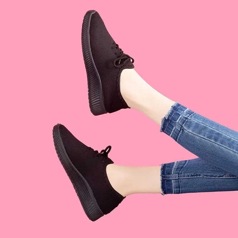 Tenis Feminino 2024 Womens Sports Red Shoes Air Mesh Casual Shoes Zapatillas Mujer Womens Breathable Sports Shoes Basketball Womens Y241007
