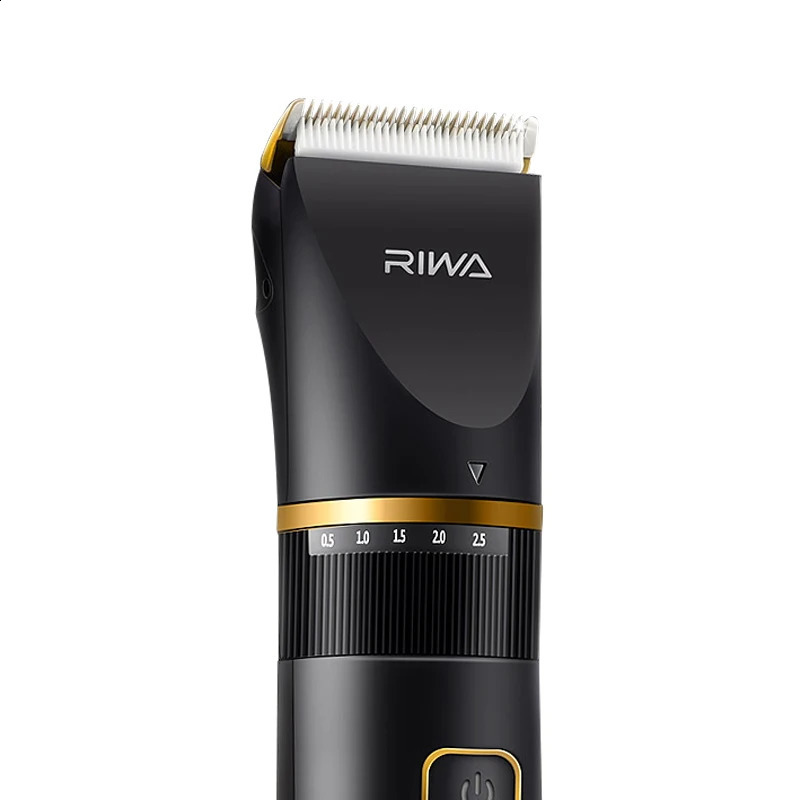 RIWA Hair Clipper Professional Trimmer LCD Display Fast Charge Men Hair Cutting Machine Washable Barber Clipper For Haircut 6501 240925
