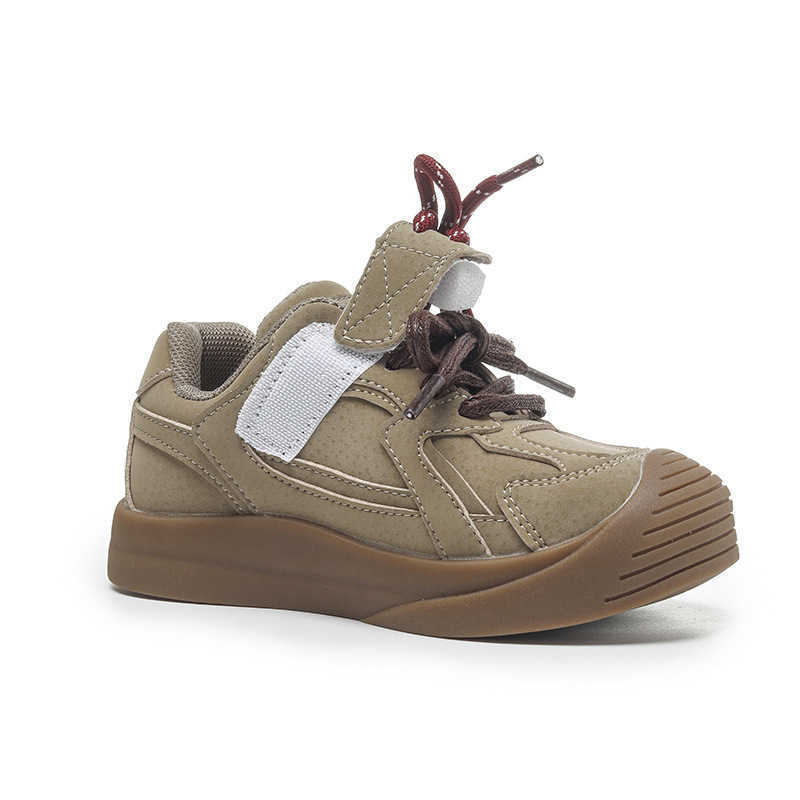 Outdoor sports shoes for kids 2024 Kids' outdoor sneakers Girls' Velcro soft soled non-slip hiking shoes Boys' running shoes H241008