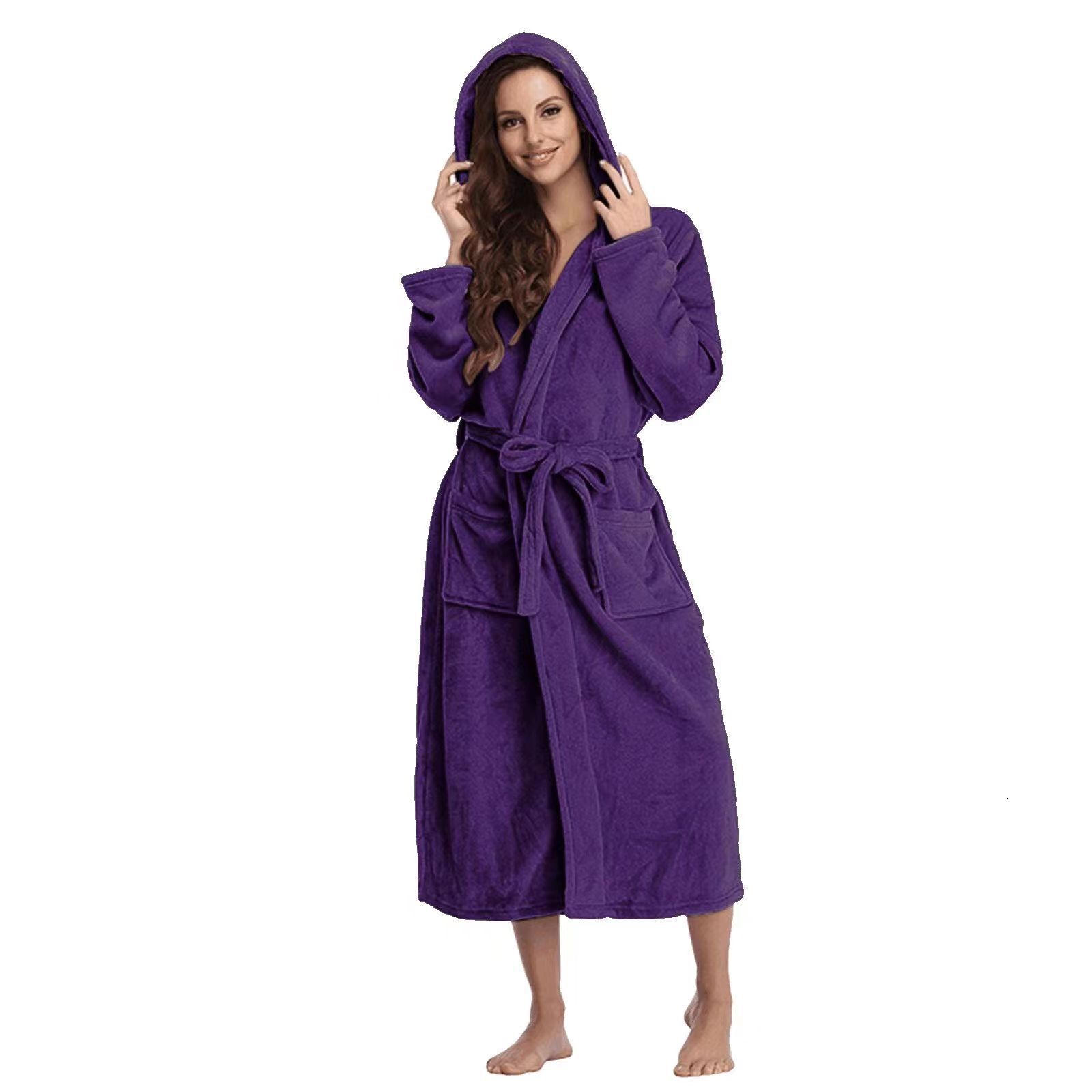 Designer 2024 Women's Fashion Leisure Home Bathrobe Sleeping Robe