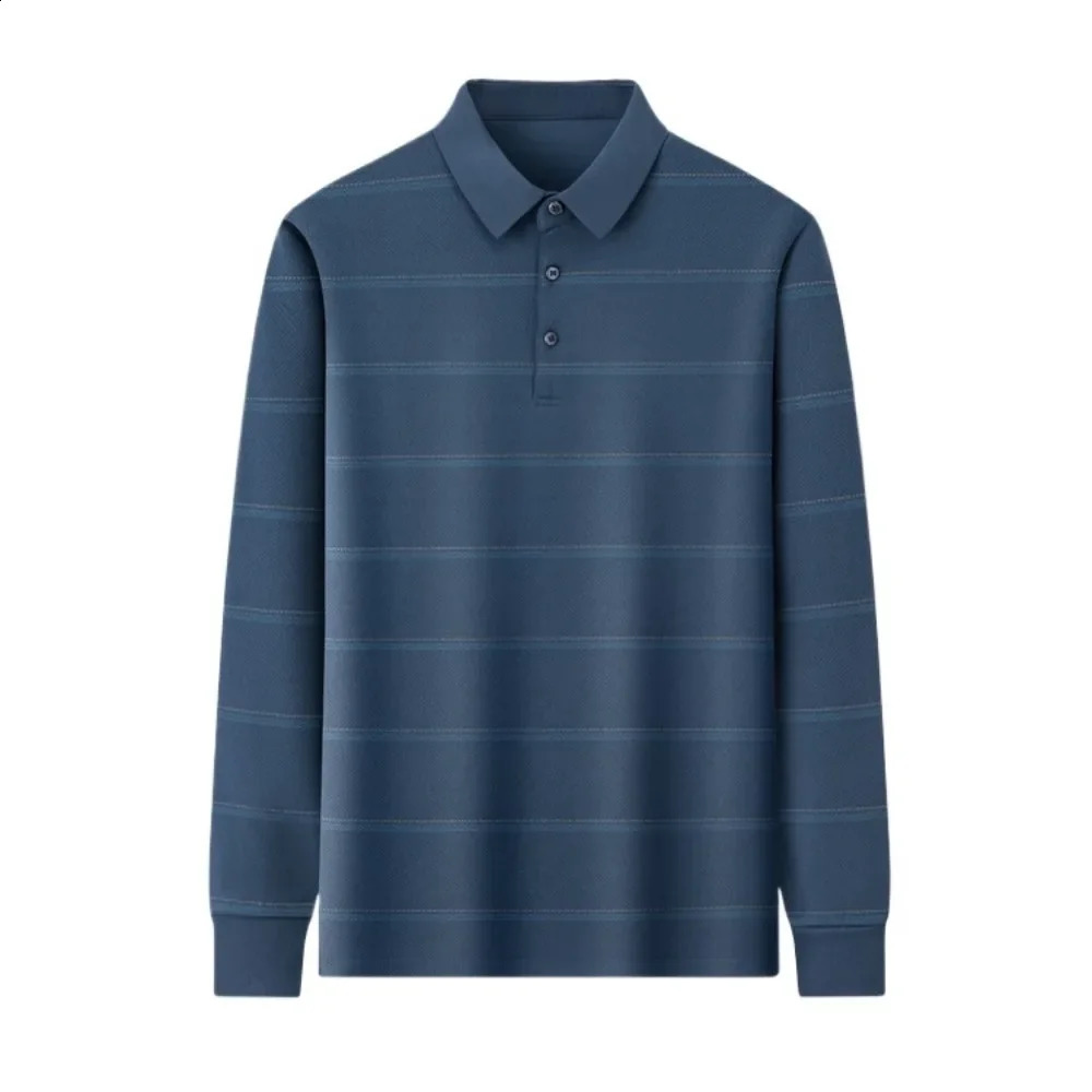 2024 Mens Polo Casual Tee Long Sleeve Sweatershirt Man Clothes Pullover Tops Lapel Shirts Clothing 240930