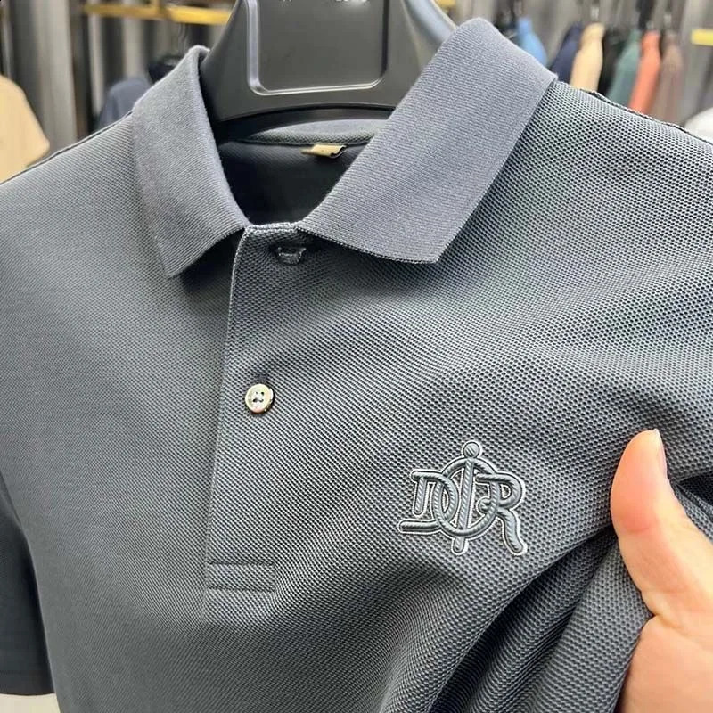 100% pure cotton highend breathable short sleeved polo shirt for mens summer y embryo Paul Tshirt fashionable clothing 241007