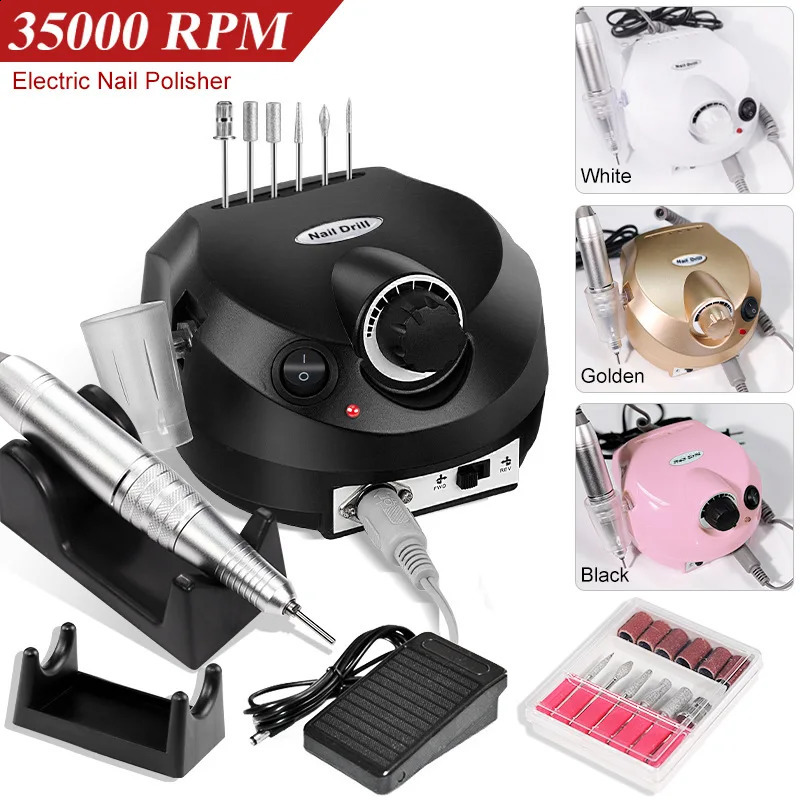 35000 RPM electric nail drill used for cutting manual nail tips manual nail tips and electric nail tool files 241007