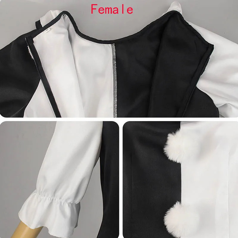 Terrifier cosplay costume for femalemale horror carnival party skin tightening black and white killer clown Halloween jumpsuit 241007