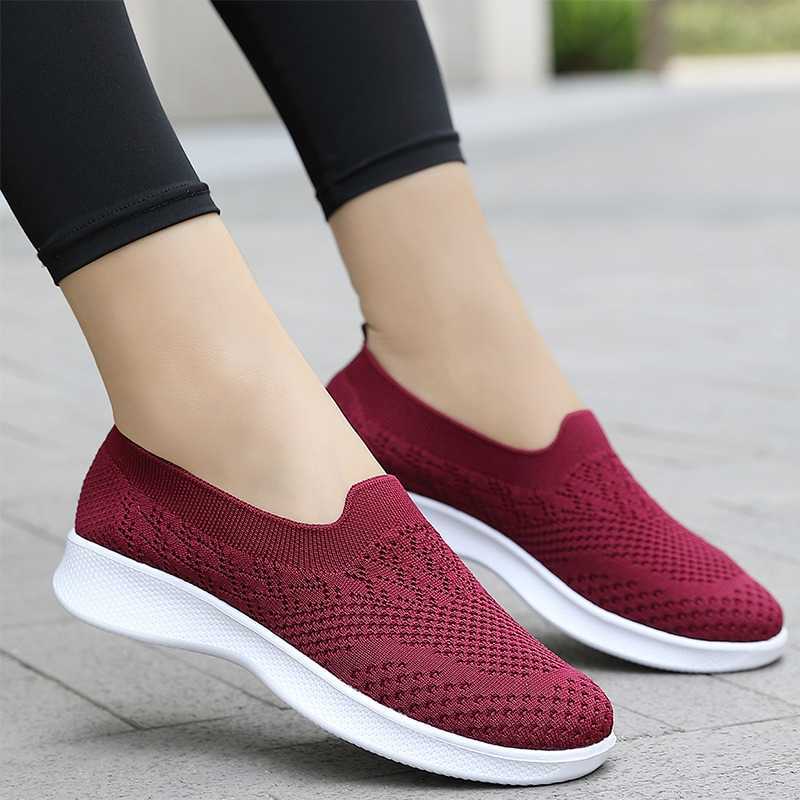 Womens lightweight flat shoes soft and breathable sneakers 2024 womens platform casual shoes free delivery and direct shipping Y241007
