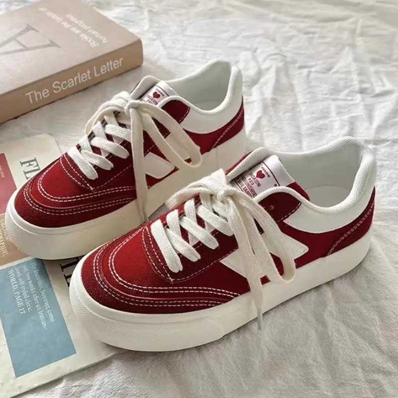 Womens thick soled canvas shoes for spring and summer 2024 niche original retro full matching sports shoes Hong Kong style Y241007