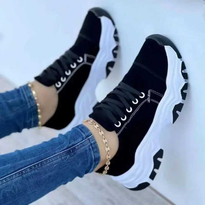 Sports shoes womens shoes 2024 new pattern canvas shoes casual womens sports shoes flat lace adult Zapatillas strapless women Y241007