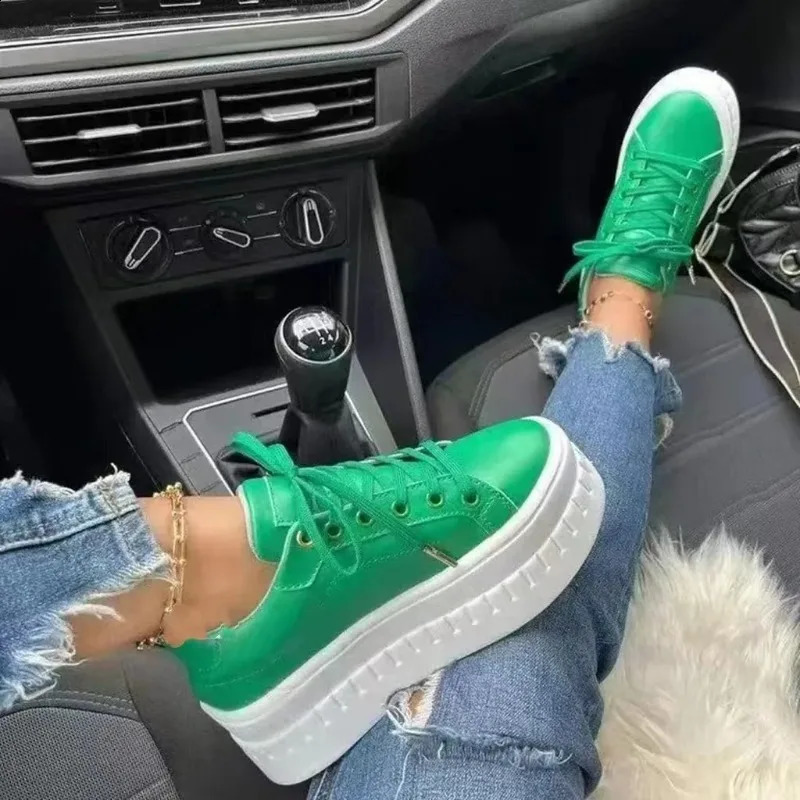 Platform White Shoes Womens Sports Shoes Fashion Womens Basketball Womens Casual Short and Fat Sports Shoes 240930