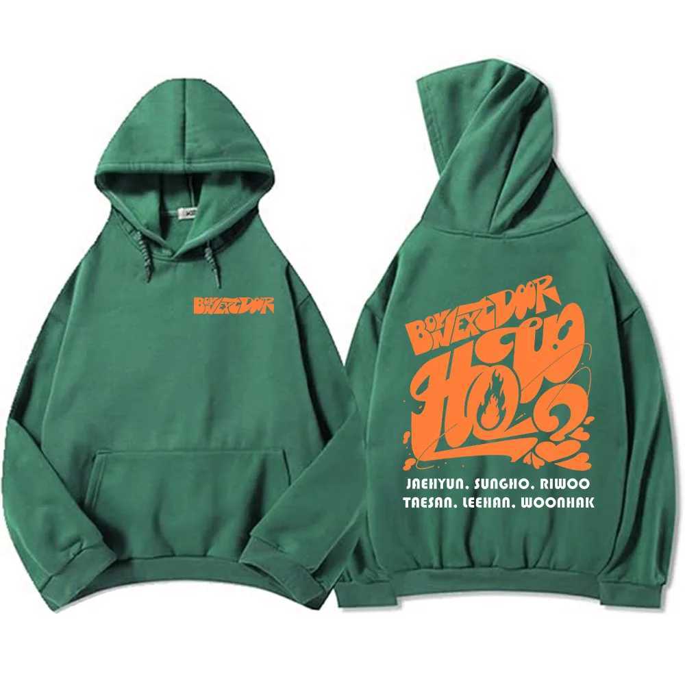 Men's Hoodies Sweatshirts Winter Clothing BOYNEXTDOOR Boys Band Sweatshirts Fashion Graphic Printing Sudadera Ropa Hombre Long Slve Hooded Pullov