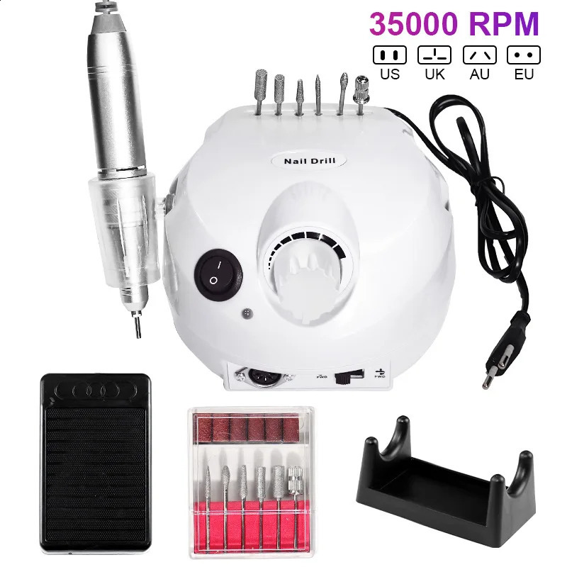 35000 RPM electric nail drill used for cutting manual nail tips manual nail tips and electric nail tool files 241007