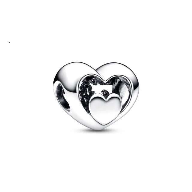 Classics 925 Sterling Silver Two-tone Key Padlock Heart Triple Star Beads Fit Original Dangle Charm Bracelet Women DIY Jewelry