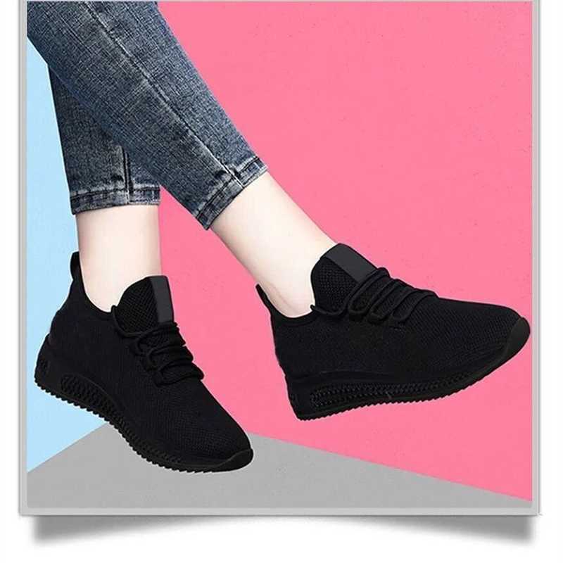 Sports shoes for women casual and fashionable thick soled soft sports shoes 2024 spring/summer round shoelaces for increased breathability and comfort