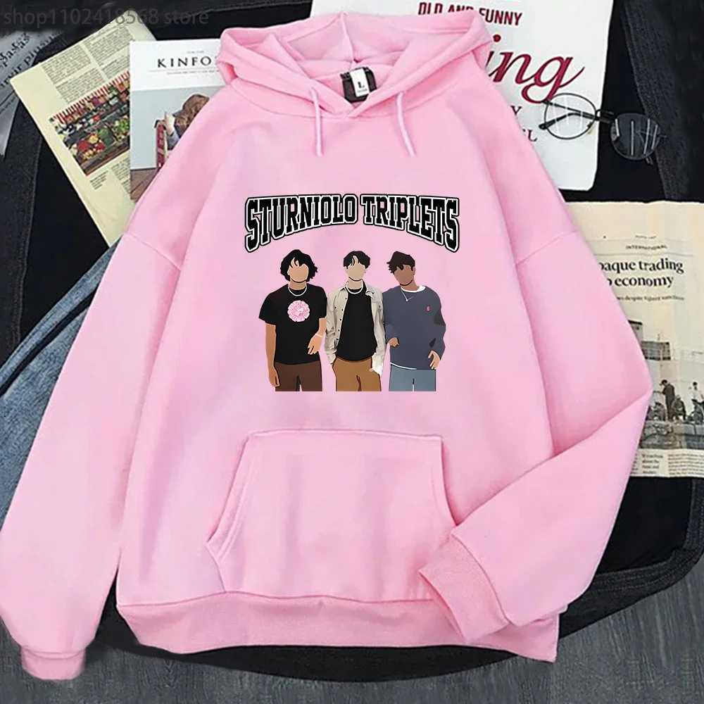 Men's Hoodies Sweatshirts rniolo Triplets Group Hoodie Fashion Music Rapper Graphic Sweatshirt Men Clothing High Strt Strtwear Women Y2k Pullover