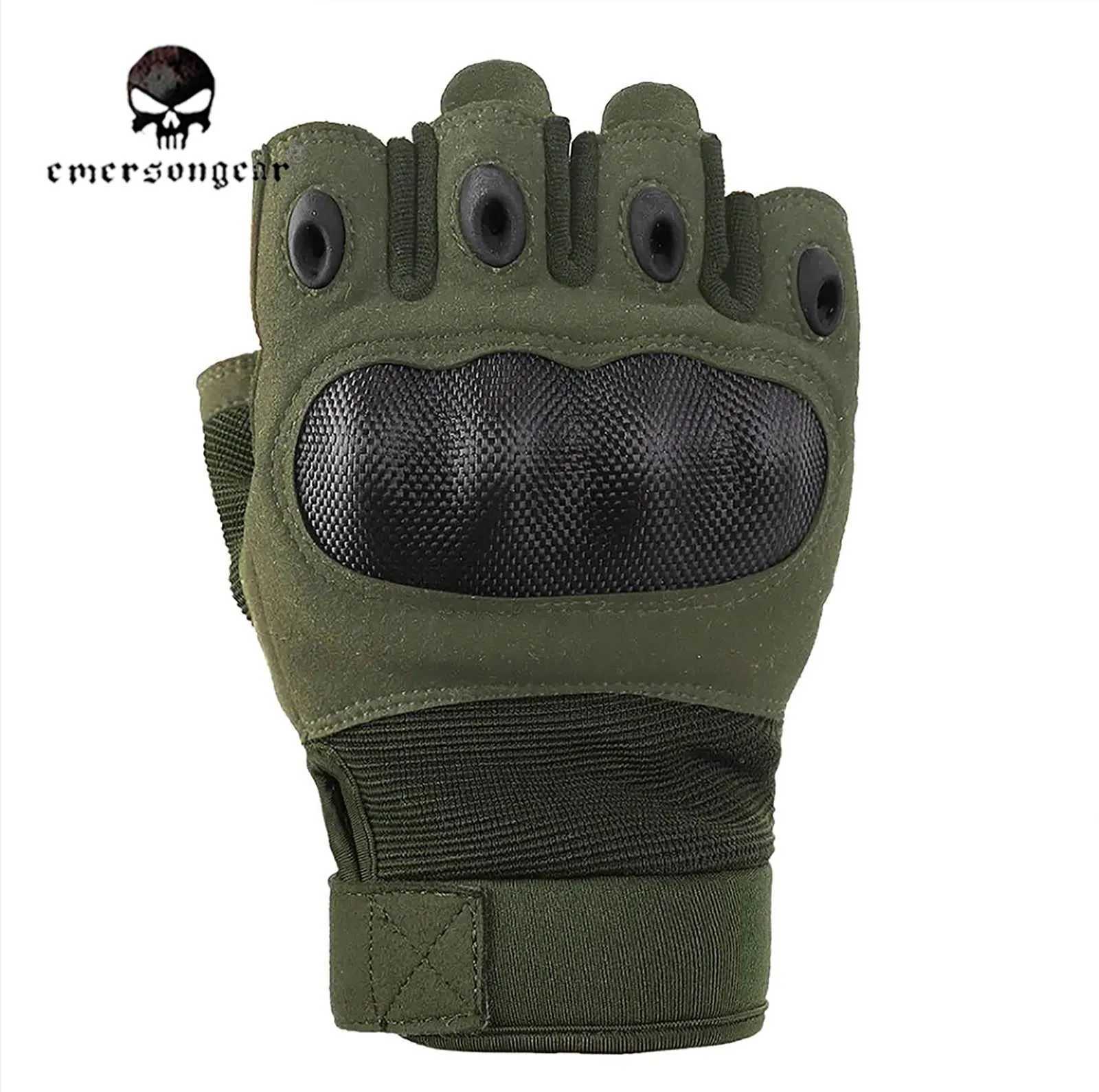 Emersongear tactical half finger gloves combat hand protection equipment handicrafts hunting Milsim hiking training CL241007