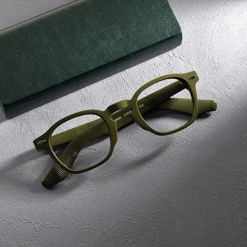 High end Imported Sheet Glasses Frame for Men RetroLarge Face Glasses Frame Myopia Glasses Frame Customizable Myopia Glasses 240925