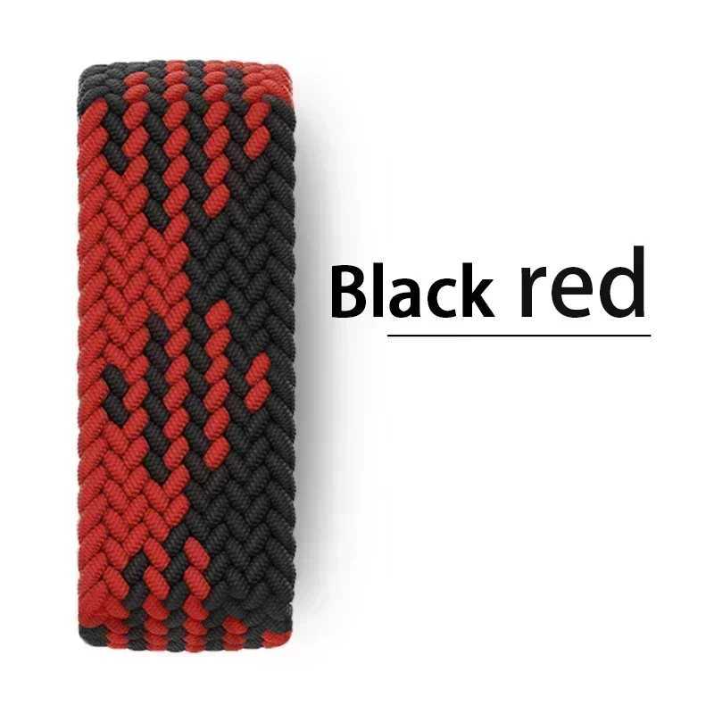 Woven Loop Bracelet for Apple Watch Ultra Band 49mm 44 45mm 42mm 41mm Nylon Correa Belt Bracelet iWatch Series 9 8 7 6 5 4 se 3 W241007