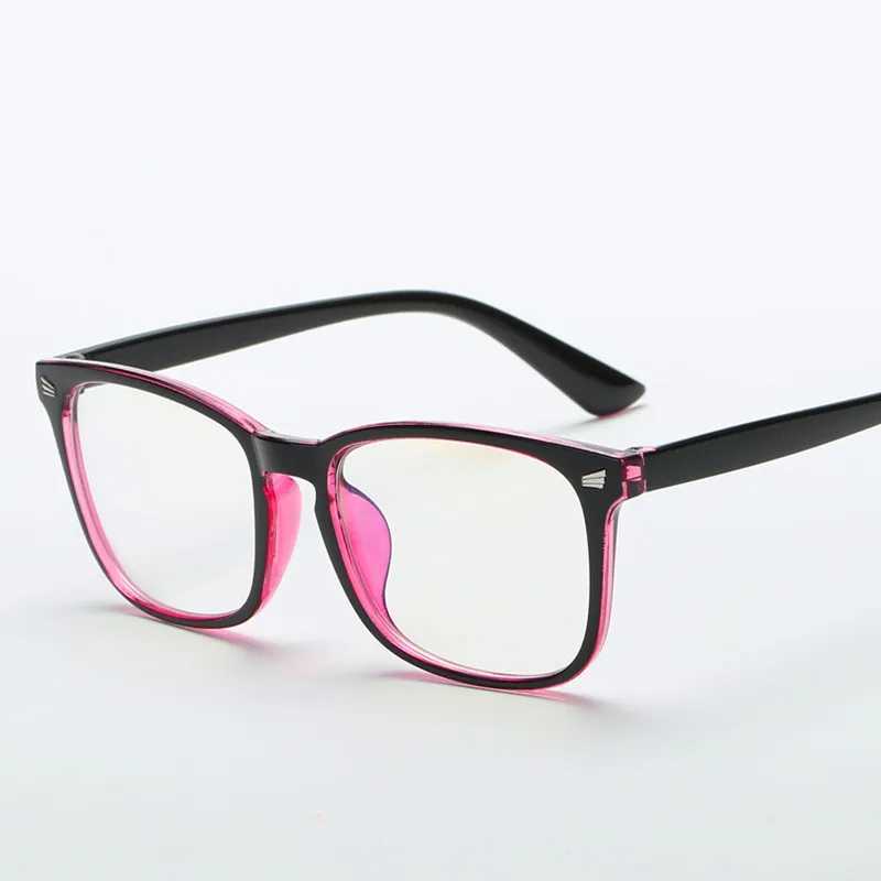 2020 Fashion unisex Square glasses plain glasses full frame glasses for men and women radiation protection Optical glassesX241008