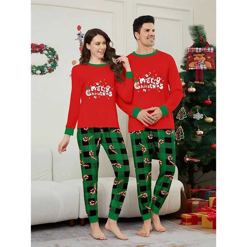 2025 Christmas Matching Set Family Pajama Set Christmas Father Daughter Family Appearance Clothing Adult Childrens Pajamas W241008