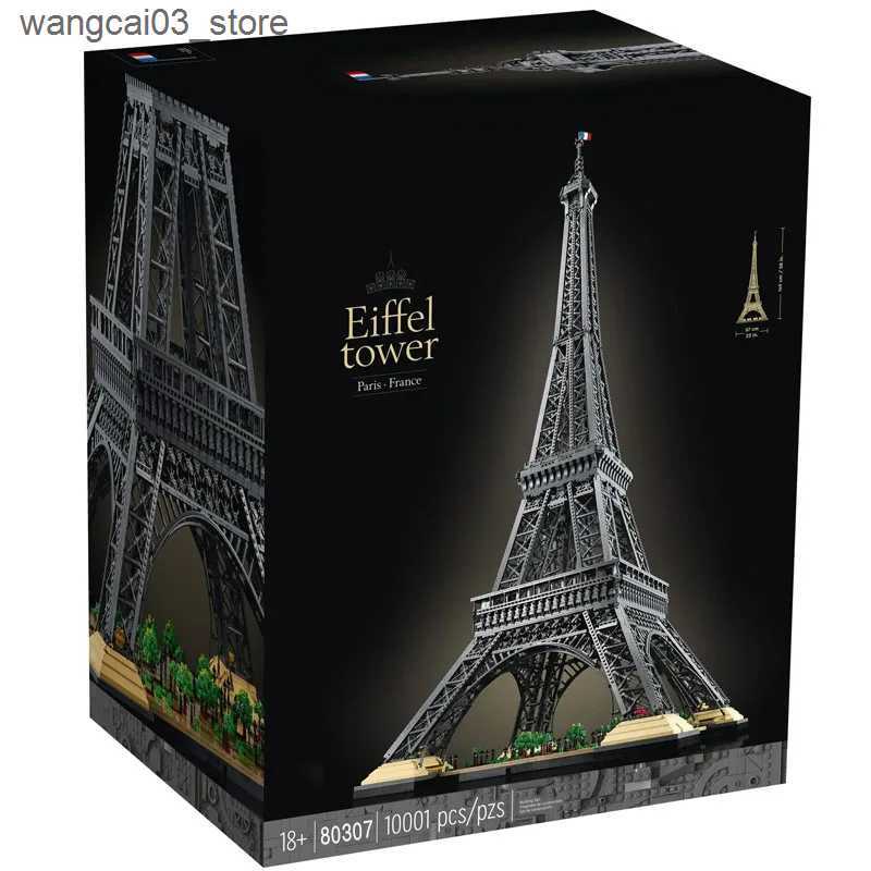 Architecture/DIY House 10001 Pcs Large Eiffel Tower Building Blocks Bricks Kids Birthday Christmas Gifts Toy Compatible 10307 10181 17002 In Stock L24