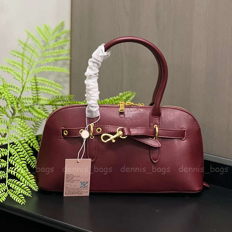 Designer Handbags Shell Tote Bags Burgundy Aventure Nappa Soft Leather Women Crossbody Bag Shoulder Totes Vintage Suede Brown