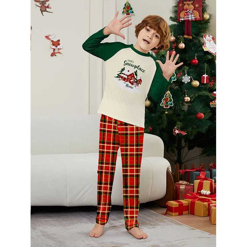 Christmas Match Family Pajama Set 2024 New Christmas Adult Mother Father Childrens Set Baby jumpsuit Pajama Family Appearance Pajama W241008