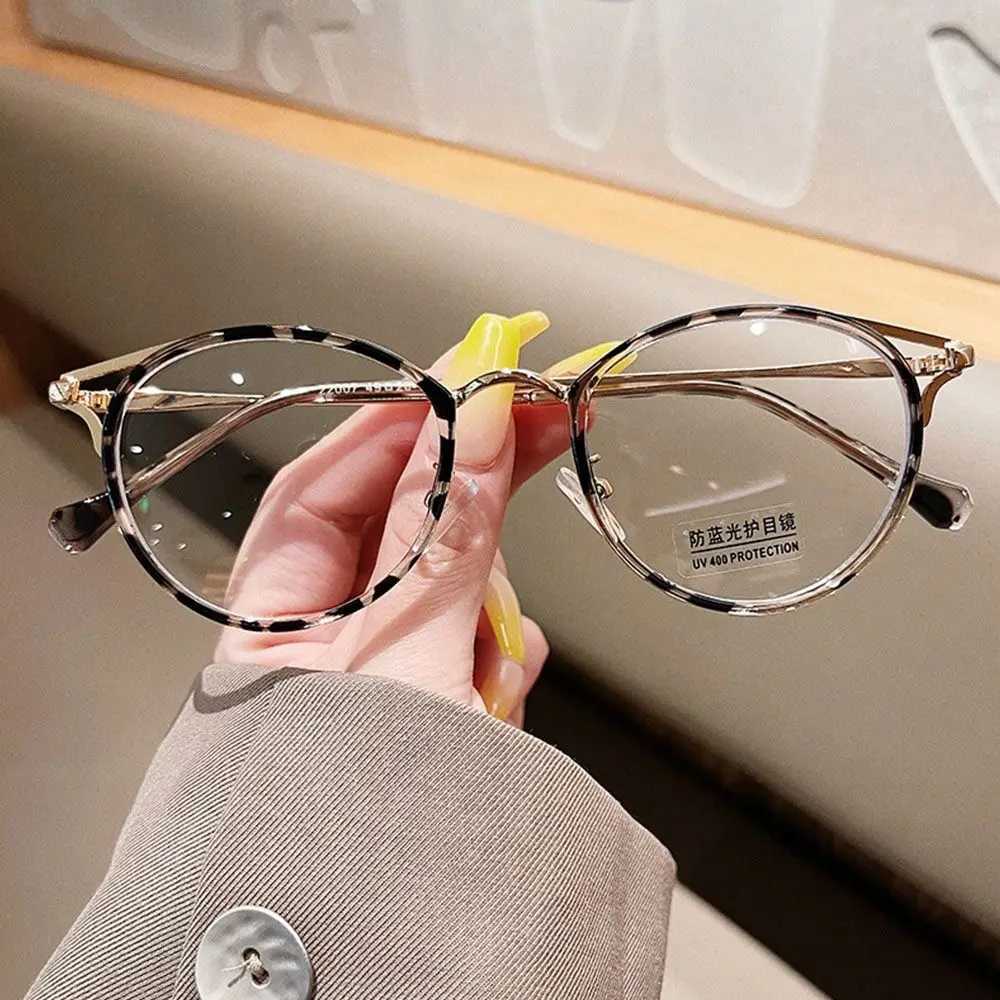 Anti-Blue Light TR90 Glasses Women Men Oversized Optical Frame Eye Protection Ultra Light Eyeglasses Office Computer GogglesX241008